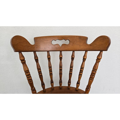 Vintage Tell City Solid Maple Colonial Spindle Back Side Chair (Set of 6)