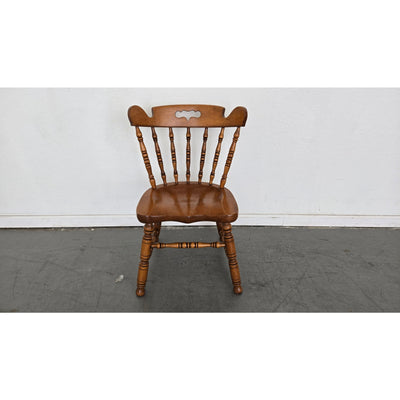 Vintage Tell City Solid Maple Colonial Spindle Back Side Chair (Set of 6)