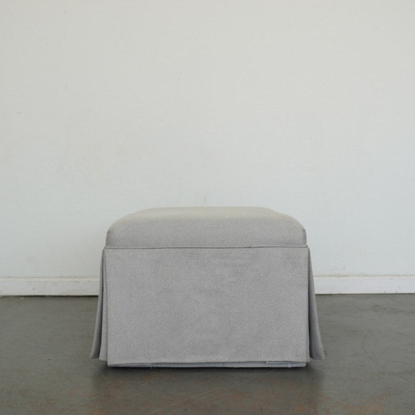 Upholstered Swivel Armchair & Ottoman