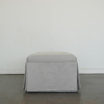 Upholstered Swivel Armchair & Ottoman