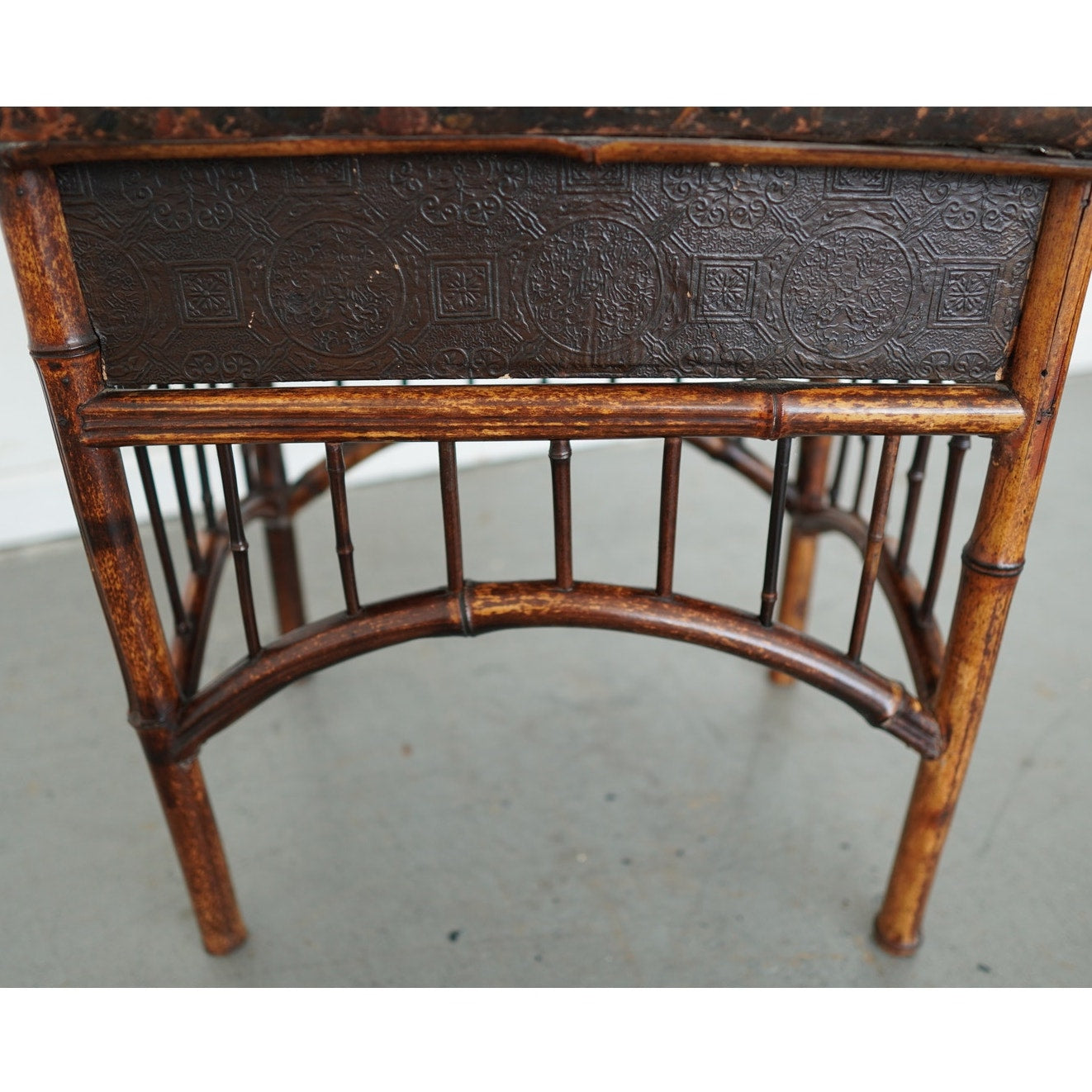 Antique Bamboo Sewing Table