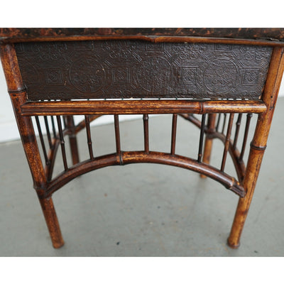 Antique Bamboo Sewing Table