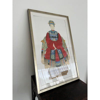 Neiman Marcus Regal Asian Figure Statuette Print I & II (Set of 2)