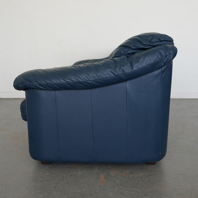 Vintage Viewpoint Leather Works Leather Sofa