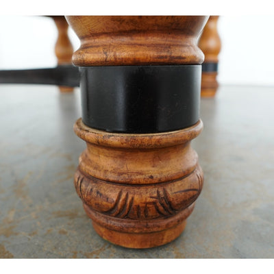 Ethan Allen Square Carved Coffee Table