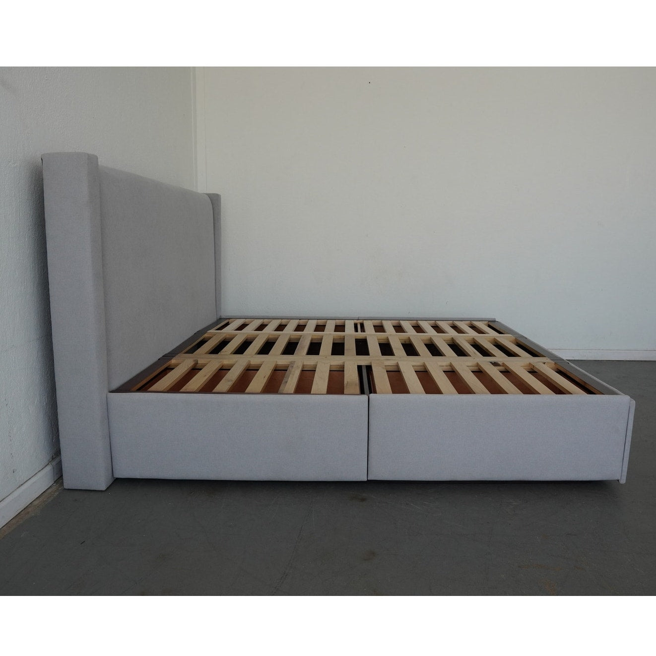Pottery Barn Harper Upholstered Storage Platform King Bed