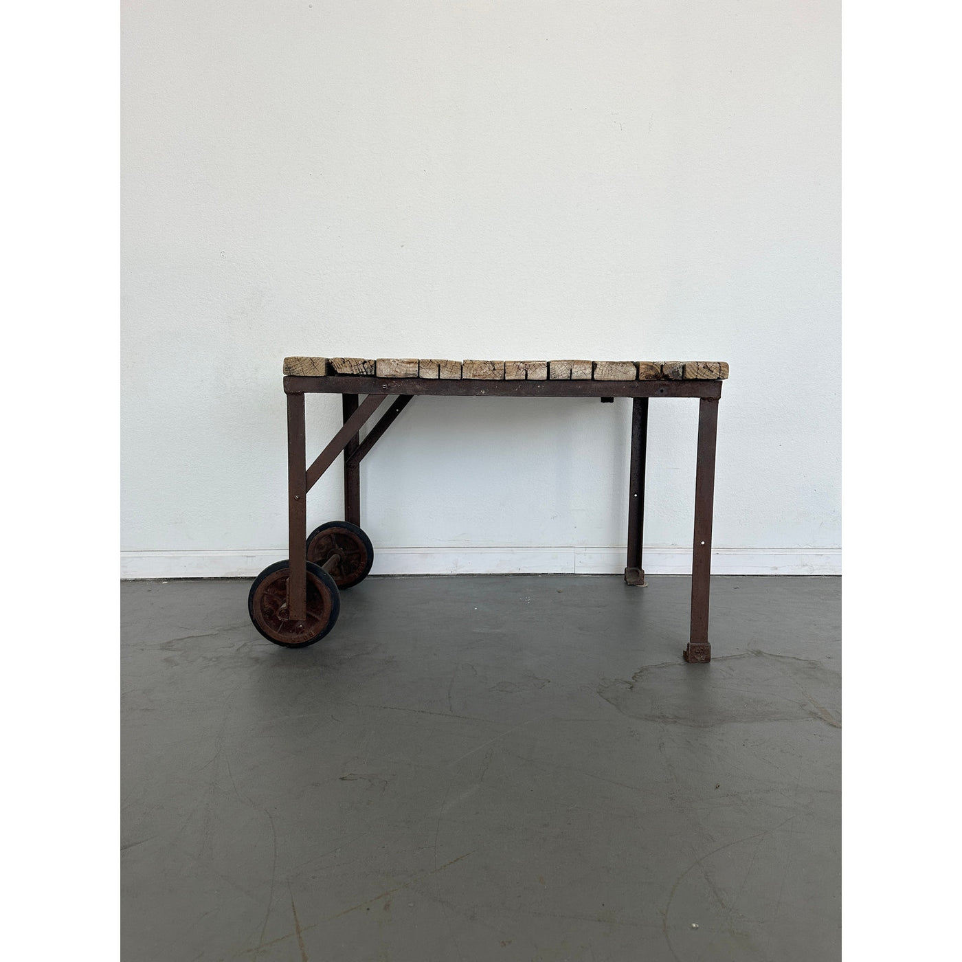 Antique Industrial Rolling Table