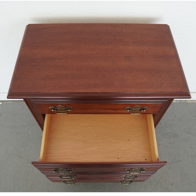 Vintage American Drew Traditional Mahogany 4-Drawer Nightstand