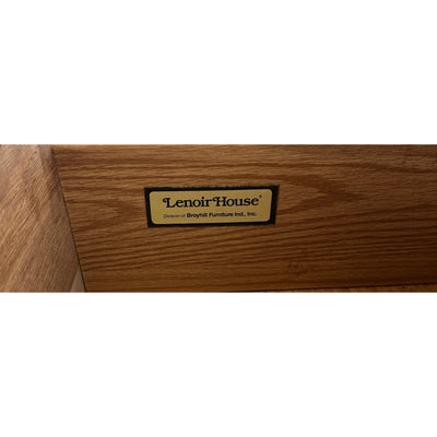 Vintage Broyhill Lenoir House 5-Drawer Oak Dresser
