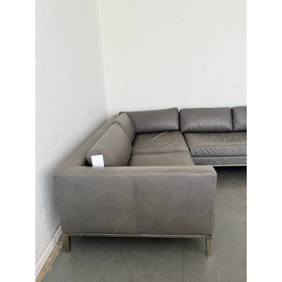 Restoration Hardware Italia Leather Sectional