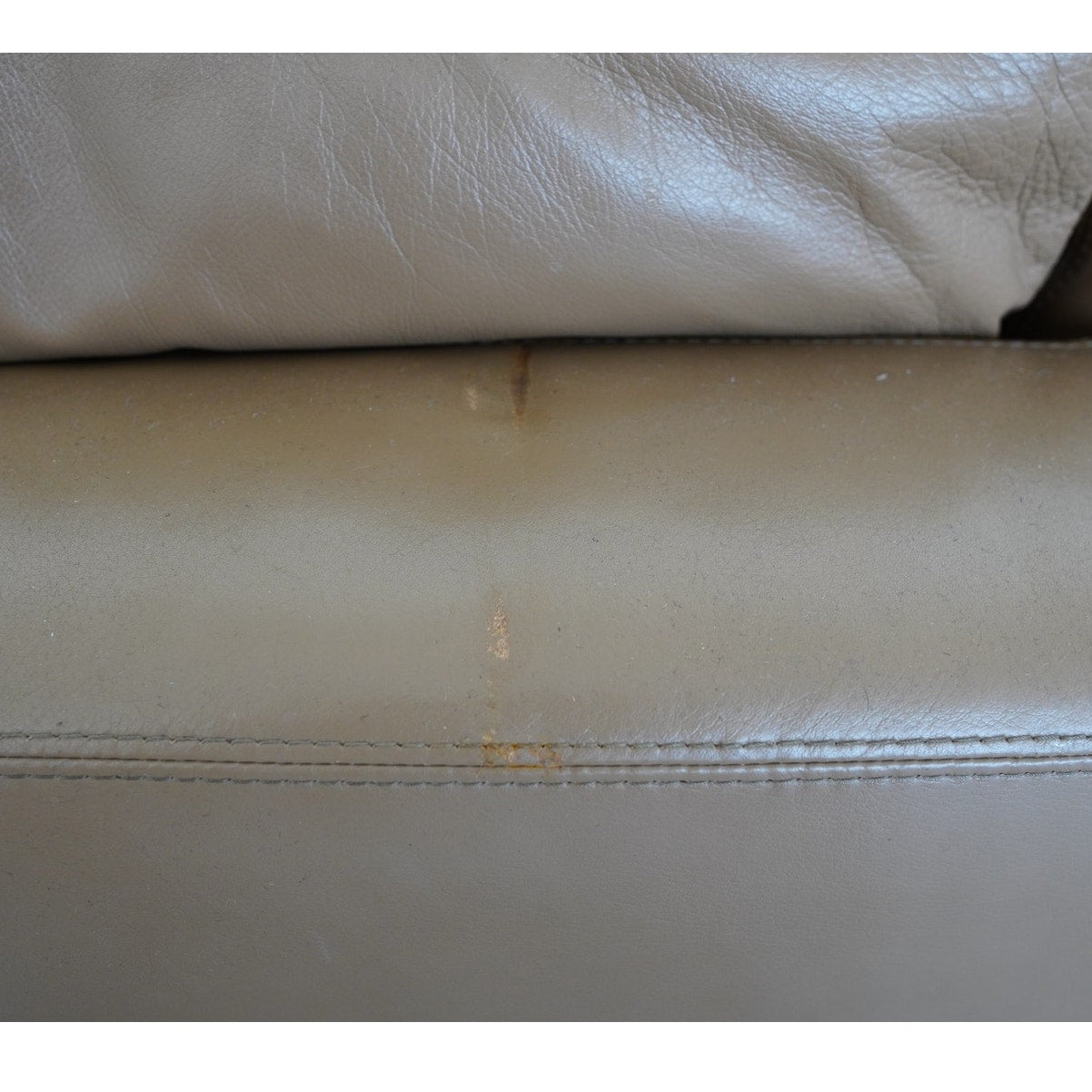 Design Within Reach Reid Leather Sofa & Ottoman