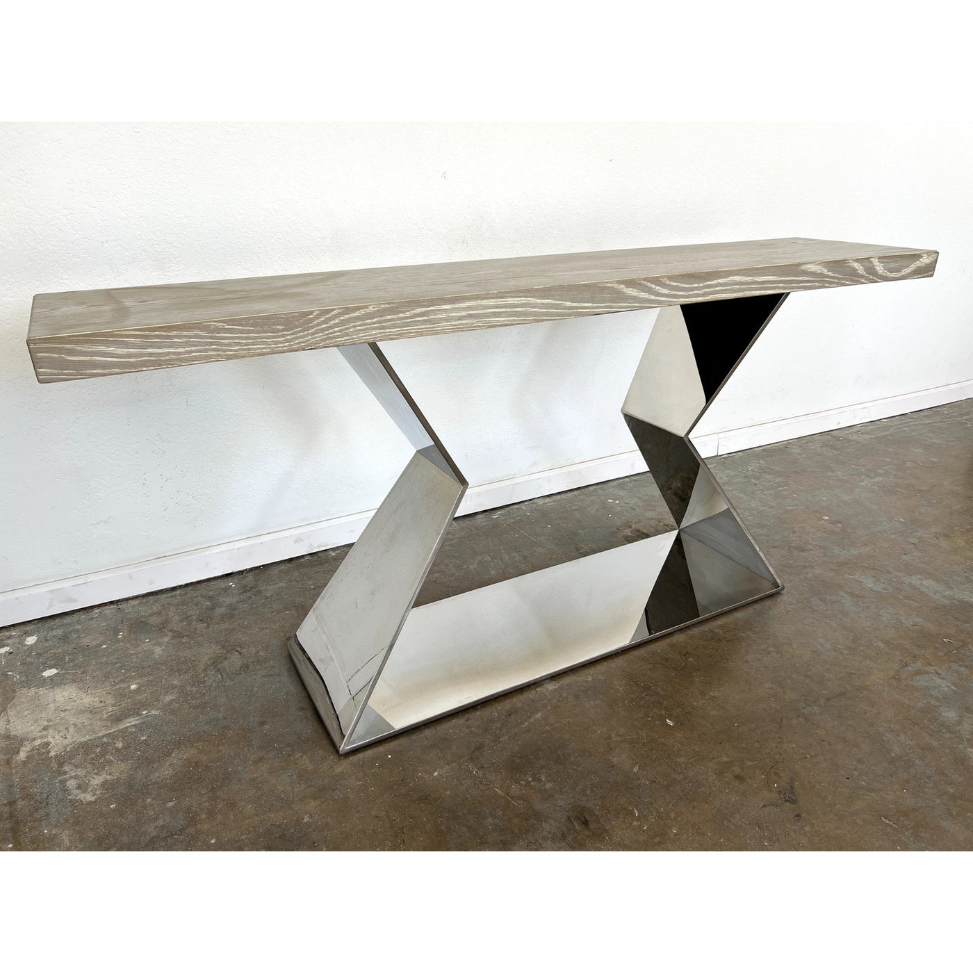 Zin Home Eloquence Coastal Grey Console Table