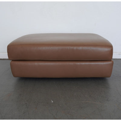Design Within Reach Reid Leather Sofa & Ottoman