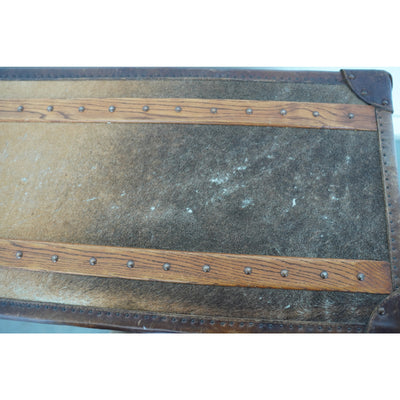 Timothy Oulton Cowhide Harrow Trunk