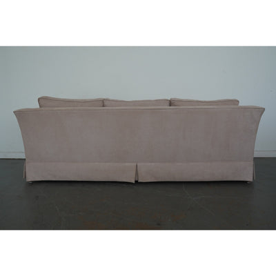 Vintage Drexel Heritage Skirted Suede Sofa