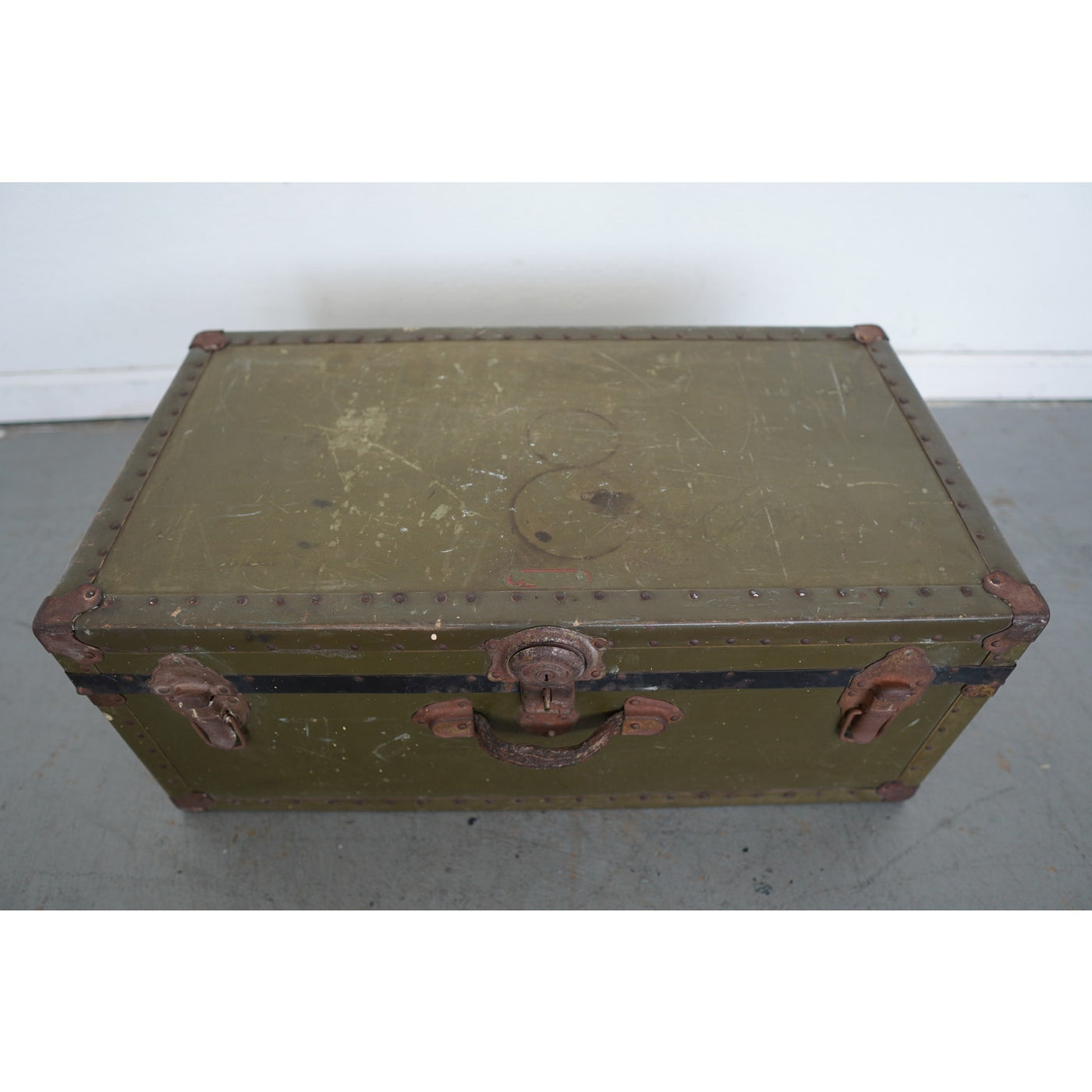 Vintage Military-Style Trunk