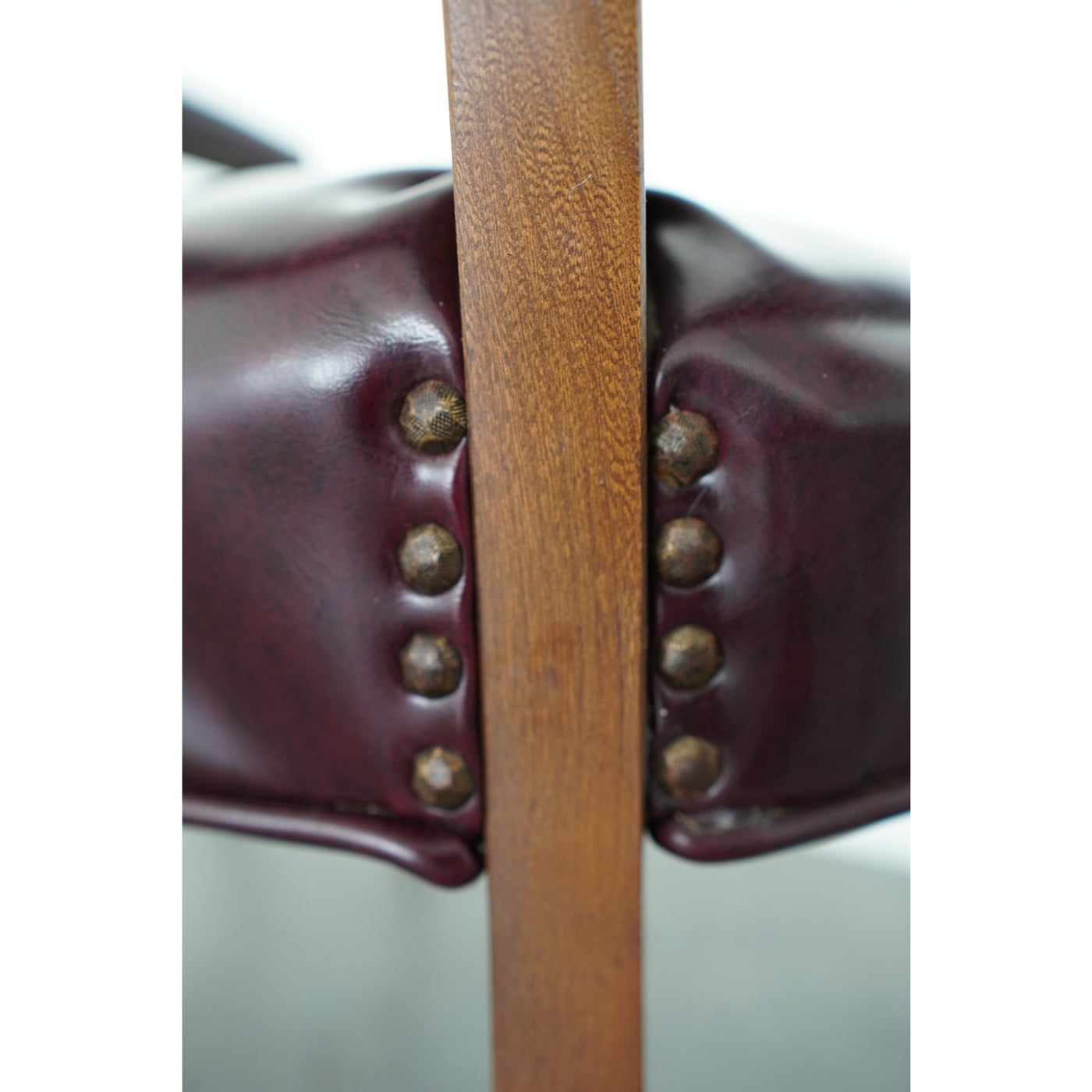 Hickory Leather Co. Burgundy Arm Chairs (Set of 2)