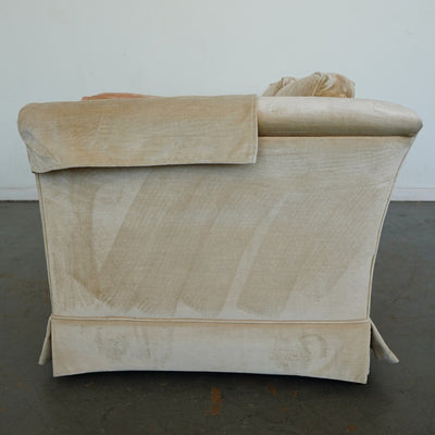 Vintage Drexel Heritage Skirted Velvet Sofa
