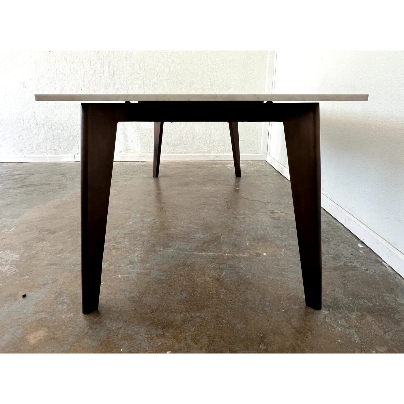 CB2 Harper White Marble Dining Table