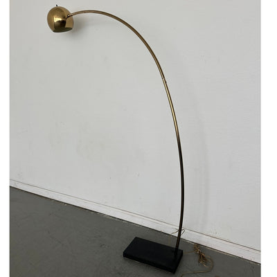 Vintage Mid-Century Brass Arc Floor Lamp