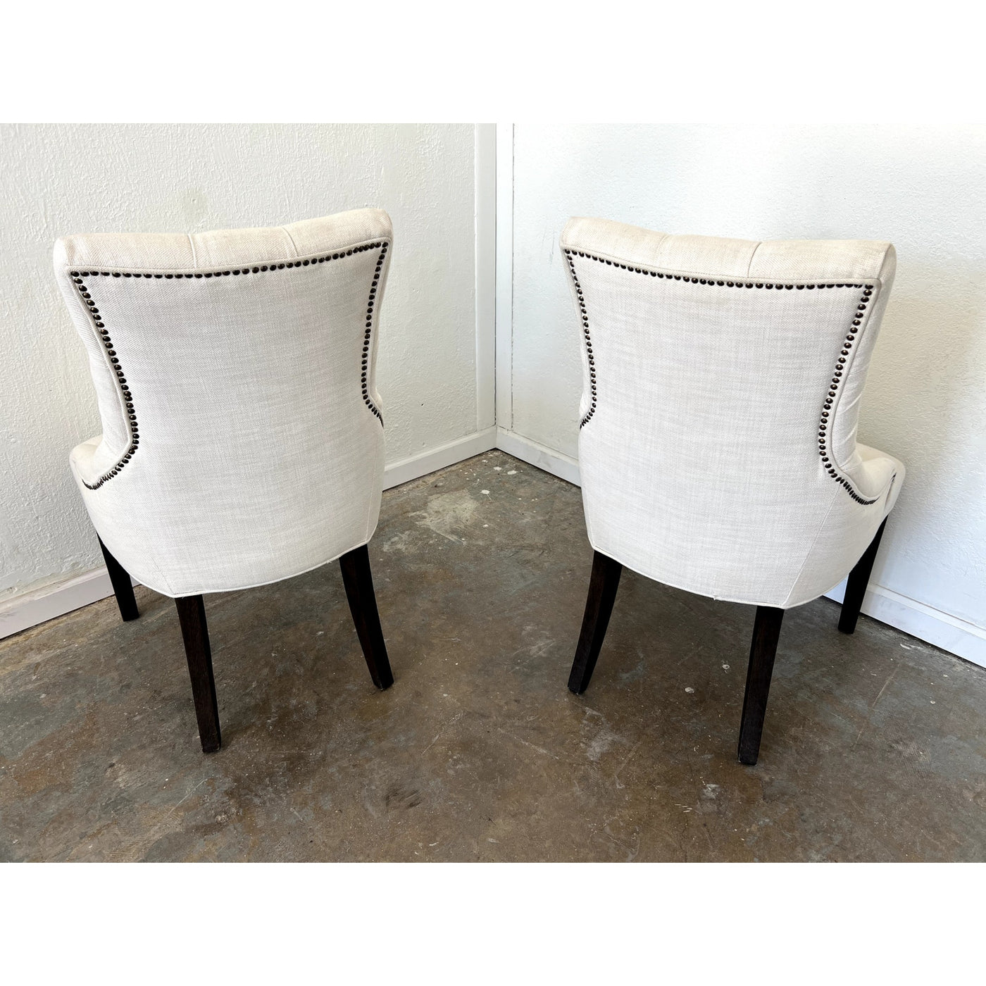 Restoration Hardware Martine Tufted Dining Chairs (Set of 2)