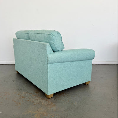 My Coastal Home Aqua Blue Coastal Loveseat