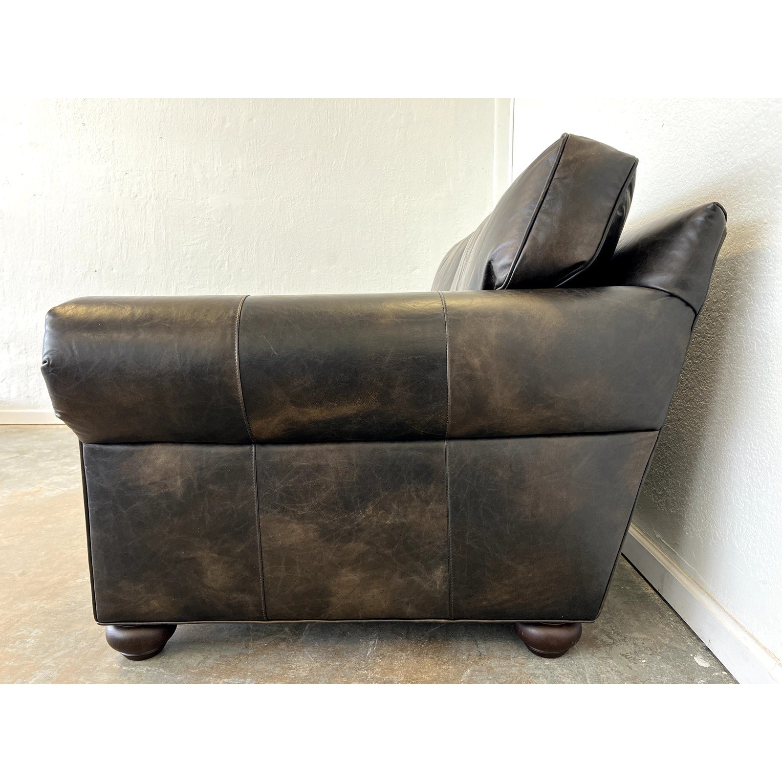 Restoration Hardware Lancaster Leather Sofa