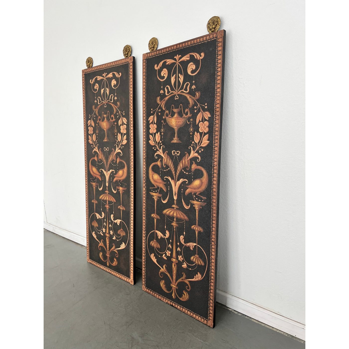 Vintage Maitland Smith Wall Panel Art (Set of 2)