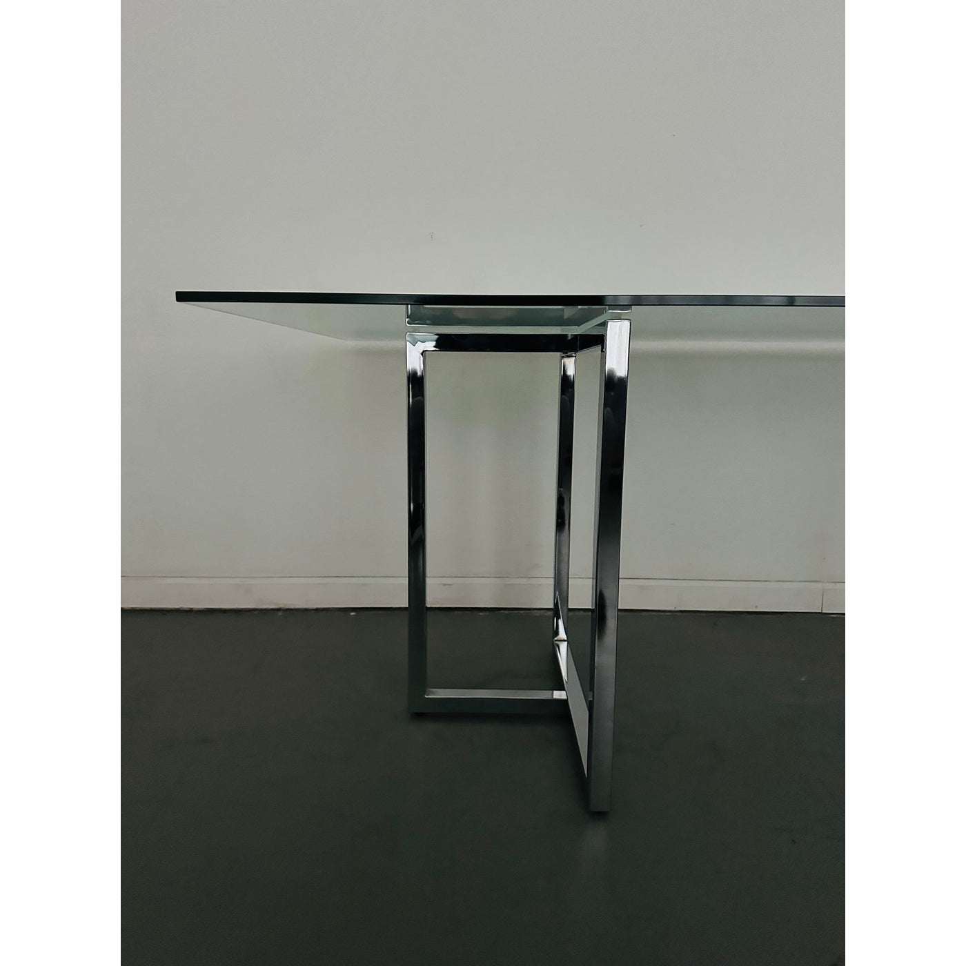 CB2 Silverado Chrome Rectangular Dining Table