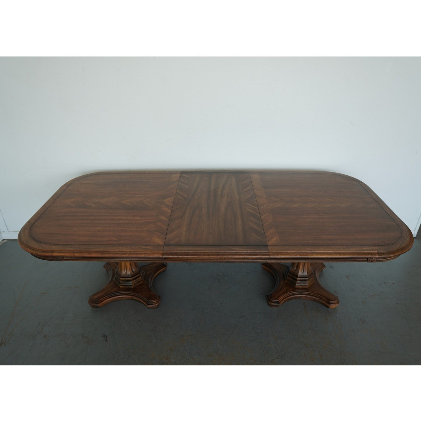 Vintage Century Furniture Double Pedestal Extension Dining Table