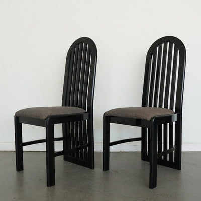 Vintage Pallavisini Italian Modern High-Back Dining Chairs (Set of 4)