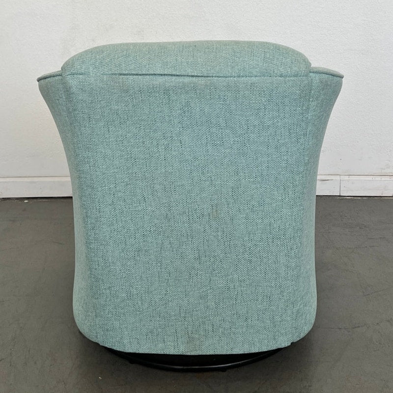 My Coastal Home Aqua Swivel Barrel Chair