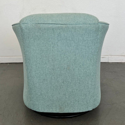 My Coastal Home Aqua Swivel Barrel Chair