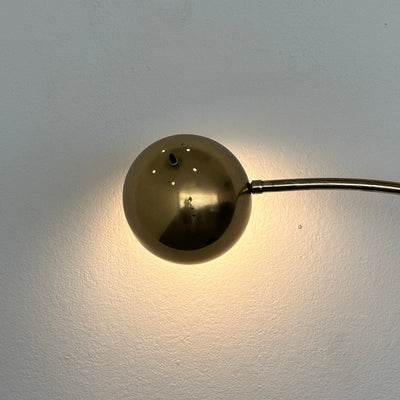 Vintage Mid-Century Brass Arc Floor Lamp