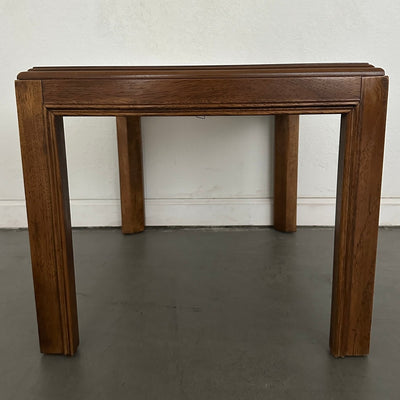 Vintage Drexel Heritage Accolade Collection Glass-Top End Table