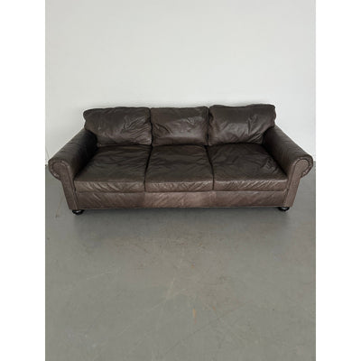 RH Original Lancaster Leather 3-Seat Sofa