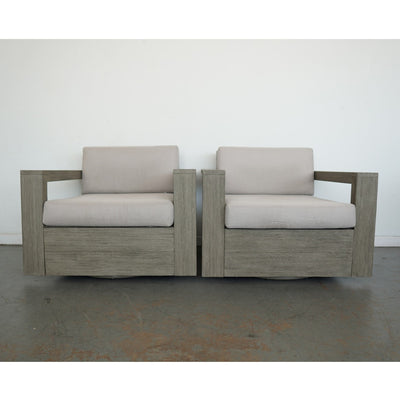 West Elm Portside Outdoor Swivel Chairs (Set of 2)