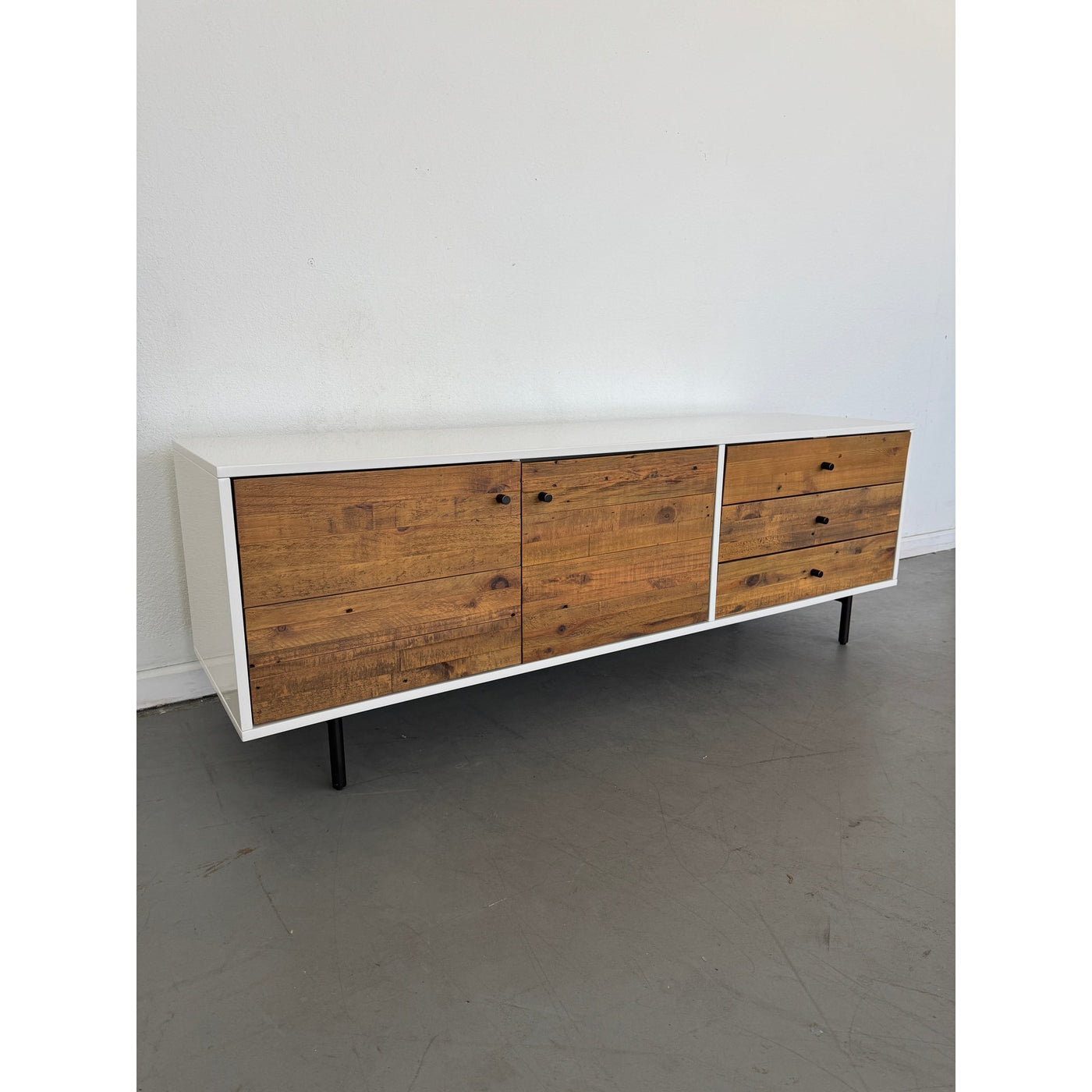 West Elm Reclaimed Wood and Lacquer Media Console