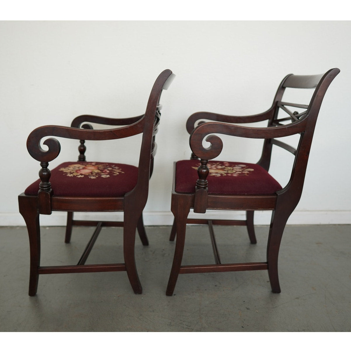 Vintage Federal Revival Dining Chairs (Set of 4)