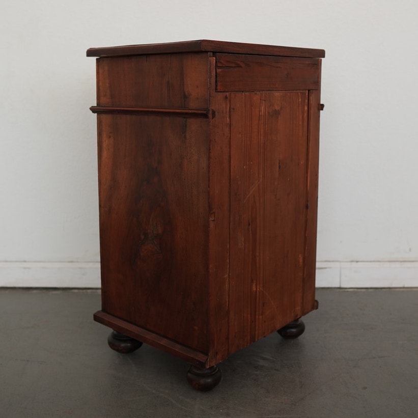 Antique Walnut Bedside Cabinet