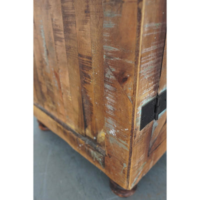 European Reclaimed Wood Wine Cabinet