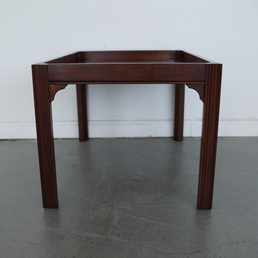 Vintage Baker Furniture Mahogany Butler’s Tray Coffee Table
