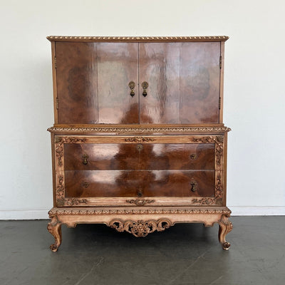 Antique French Rococo Revival Tallboy Chest