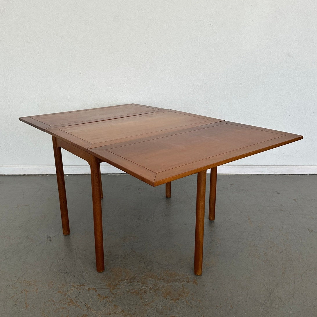 Vintage Danish Modern Drop-Leaf Dining Table