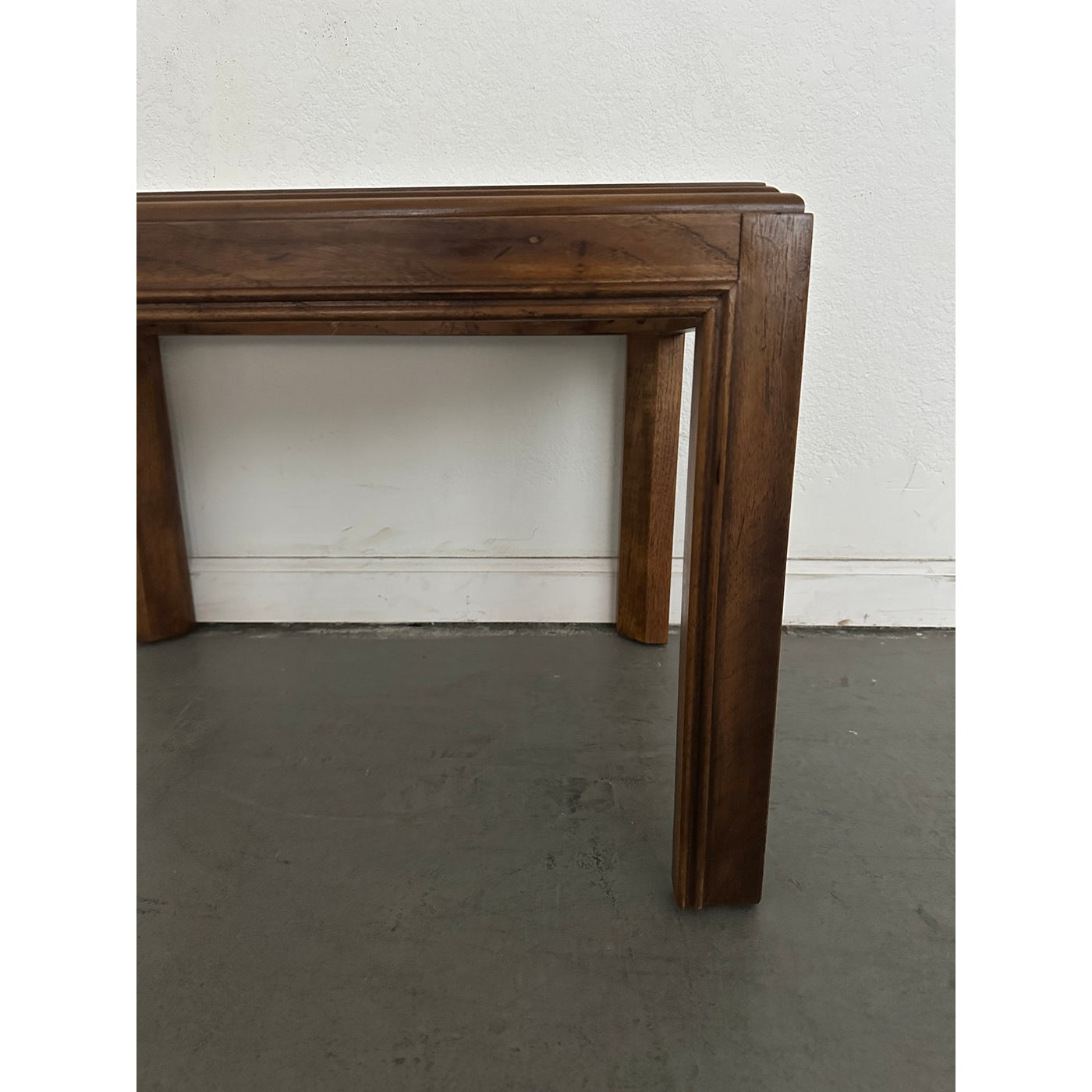 Vintage Drexel Heritage Accolade Collection Glass-Top End Table