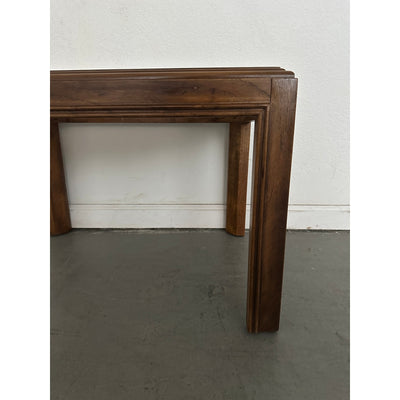 Vintage Drexel Heritage Accolade Collection Glass-Top End Table