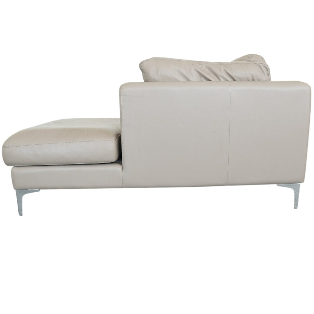 Design Within Reach Albert Leather Sofa with Chaise