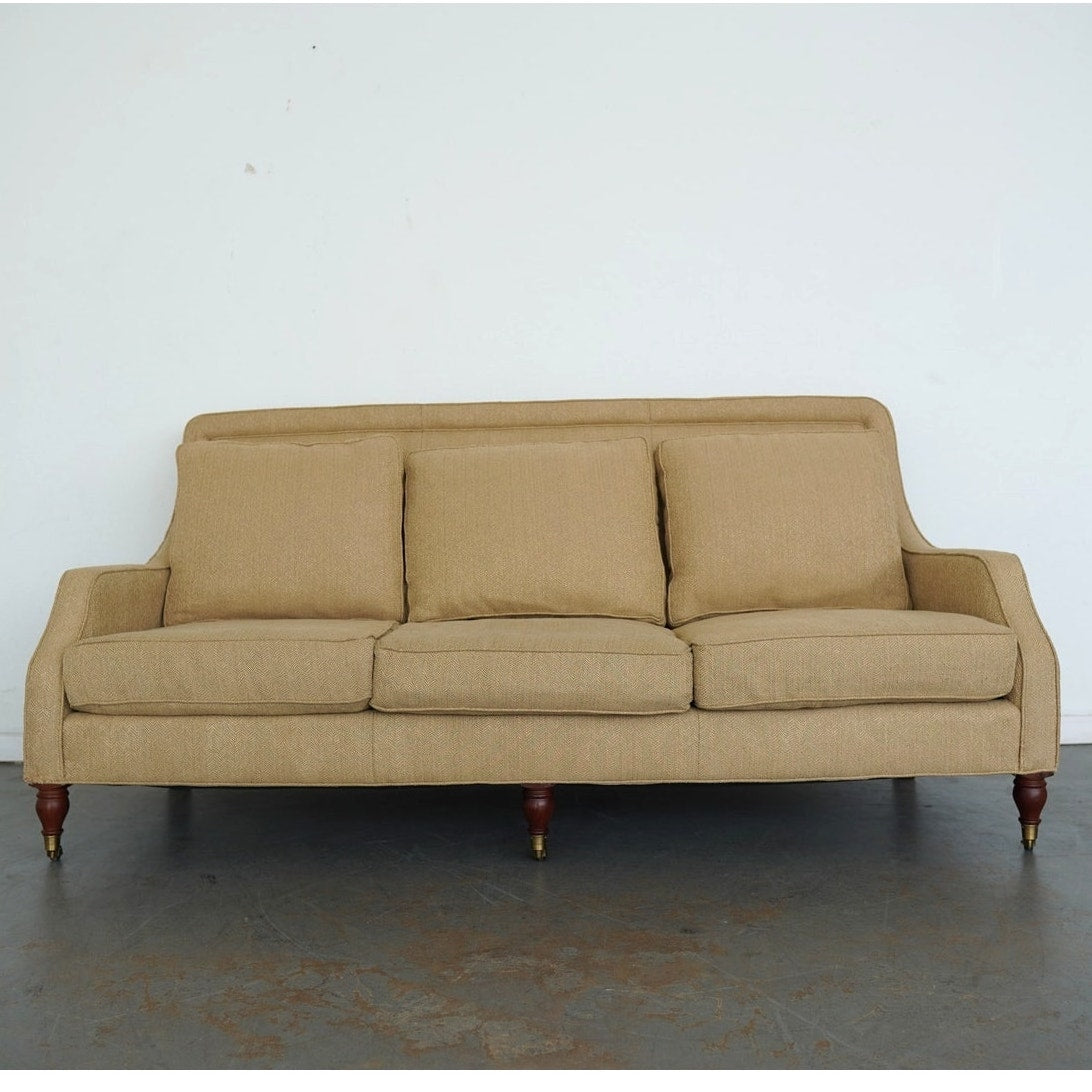 Vanguard Camel Upholstered Sofa
