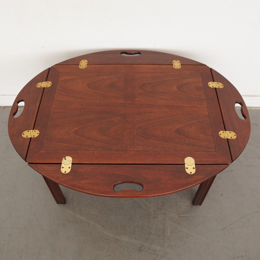 Vintage Baker Furniture Mahogany Butler’s Tray Coffee Table