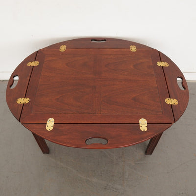 Vintage Baker Furniture Mahogany Butler’s Tray Coffee Table
